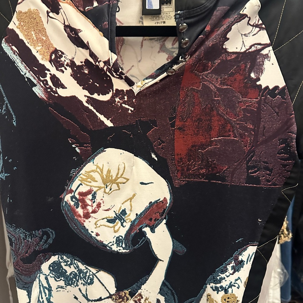 Roberto Cavalli Red short Sleeve Geisha tee